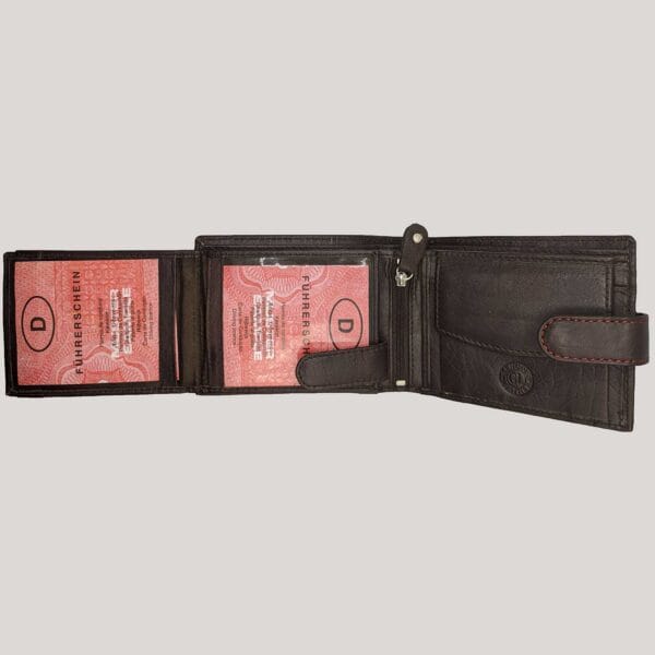 Vyriška odinė piniginė GL - ruda (3)