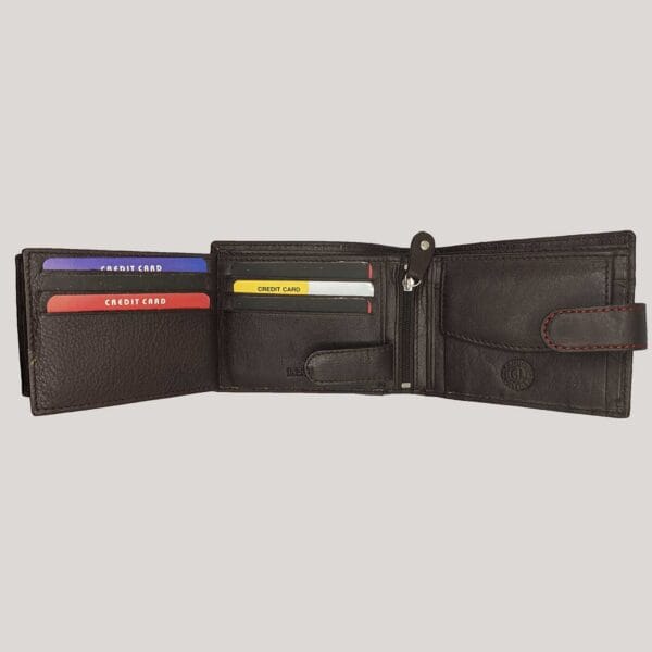Vyriška odinė piniginė GL - ruda (4)