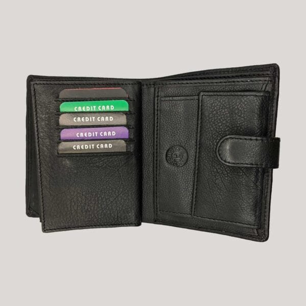 Talpi vyriška odinė piniginė GL - juoda (5) Talpi vyriška odinė piniginė GL - juoda (5)