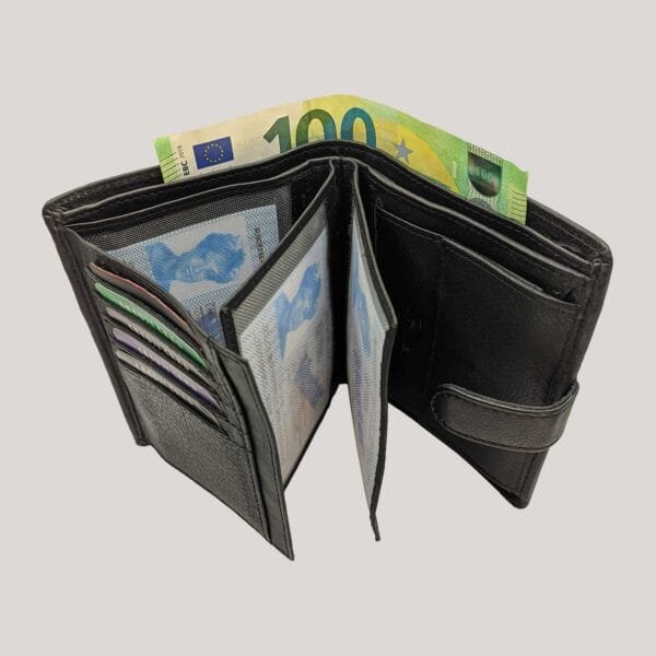 Talpi vyriška odinė piniginė GL - juoda (6) Talpi vyriška odinė piniginė GL - juoda (6)