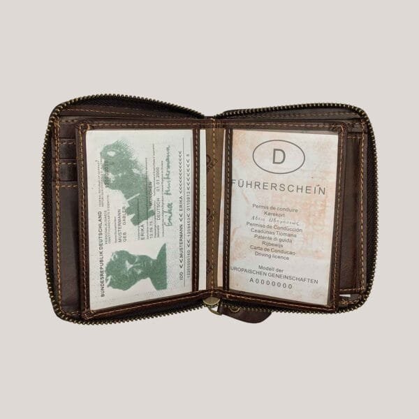 Vyriška odinė piniginė Wild Things Only ruda (3)