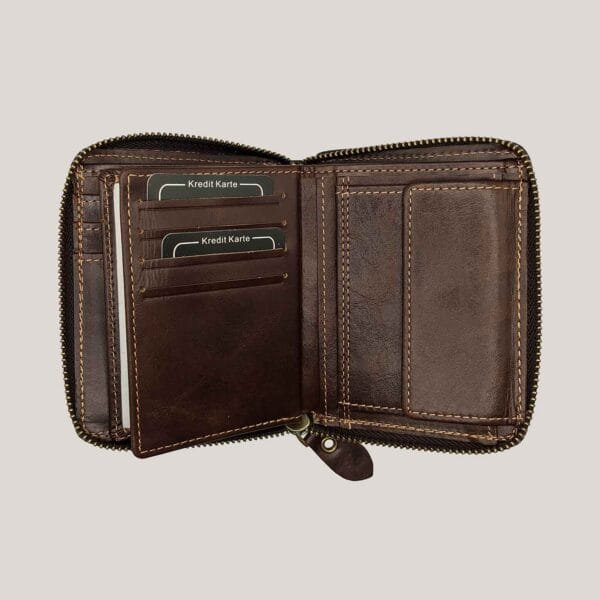 Vyriška odinė piniginė Wild Things Only ruda (4)