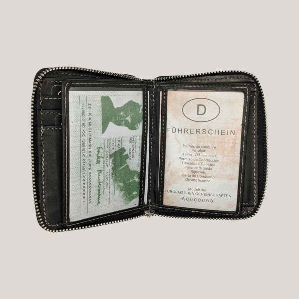 Vyriška odinė piniginė Wild Things Only juoda (3)