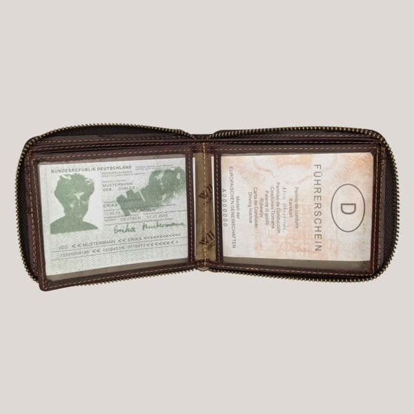 Vyriška odinė piniginė Wild Things Only ruda (3) Vyriška odinė piniginė Wild Things Only ruda (3)