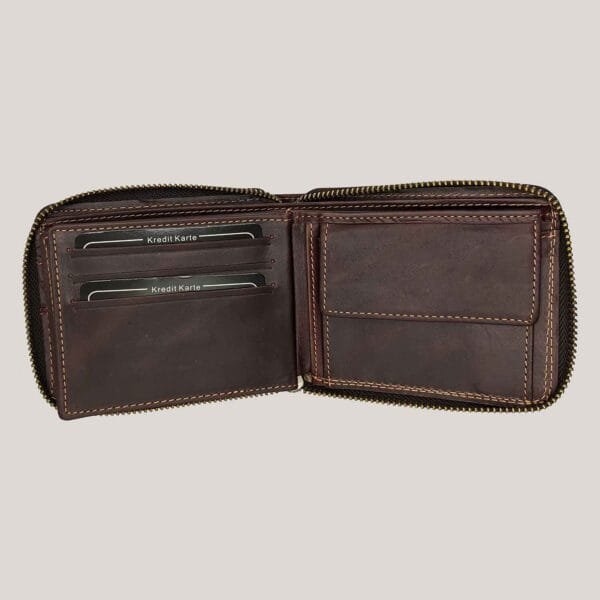 Vyriška odinė piniginė Wild Things Only ruda (4) Vyriška odinė piniginė Wild Things Only ruda (4)