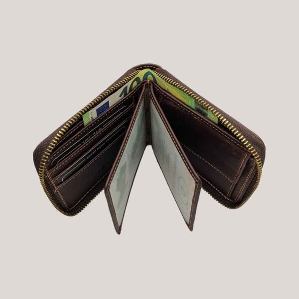 Vyriška odinė piniginė Wild Things Only ruda (5) Vyriška odinė piniginė Wild Things Only ruda (5)