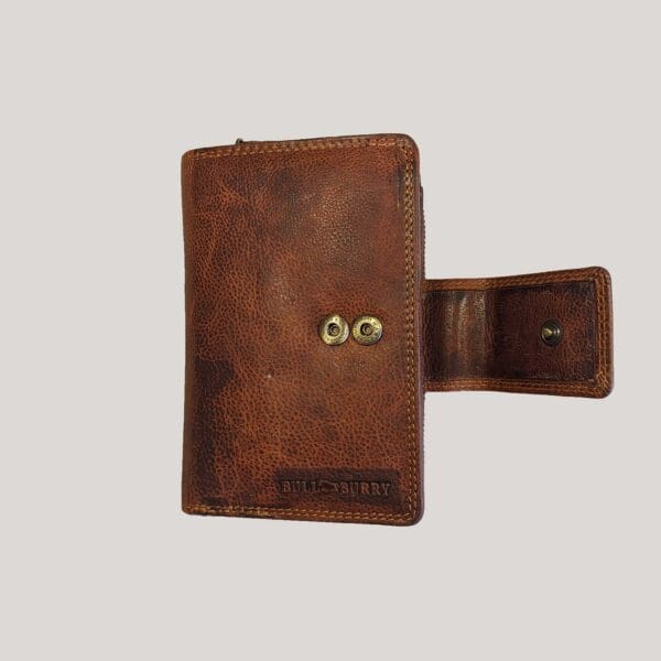 Didelė odinė piniginė Bull Burry - ruda (7)
