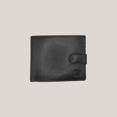 Vyriška odinė piniginė Genuine Leather juoda Vyriška odinė piniginė Genuine Leather juoda