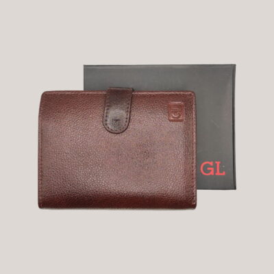 Vyriška odinė piniginė Genuine Leather ruda Vyriška odinė piniginė Genuine Leather ruda