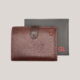 Vyriška odinė piniginė Genuine Leather ruda