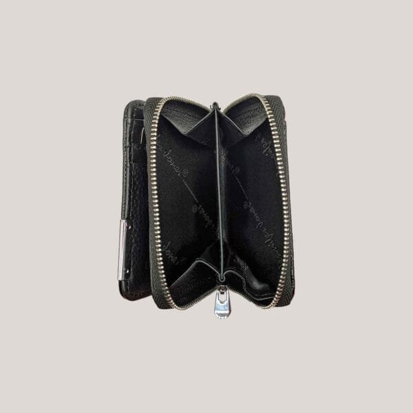 Maža odinė piniginė Jennifer Jones - juoda (3)