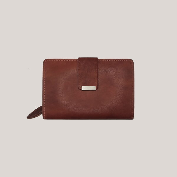 Women's leather wallet Money Maker brown Women's leather wallet Money Maker brown
