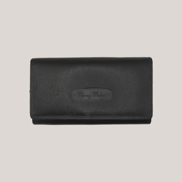 Leather wallet for women Money Maker black Leather wallet for women Money Maker black