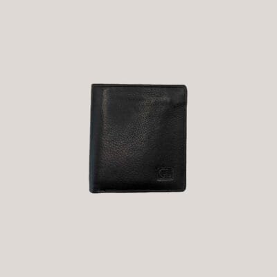 Vyriška odinė piniginė Genuine Leather juoda