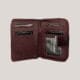 Maža moteriška odinė piniginė Jennifer Jones - bordo (3)