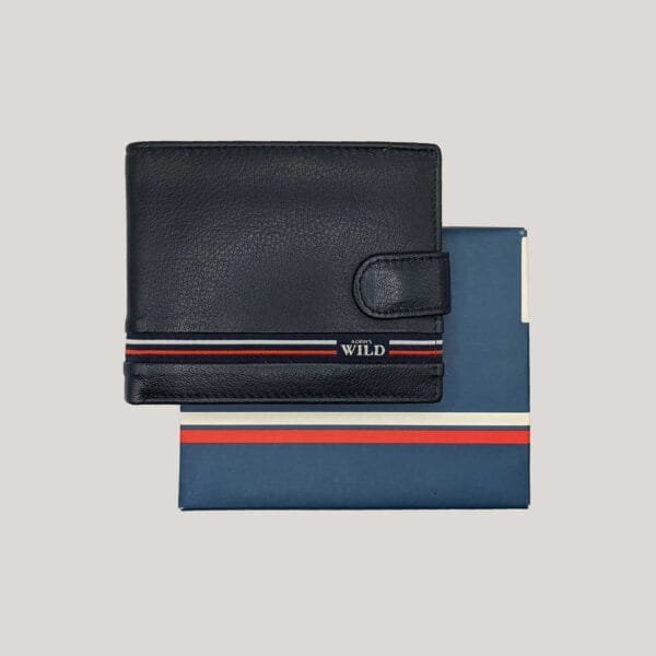 Vyriška odinė piniginė Always Wild - mėlyna