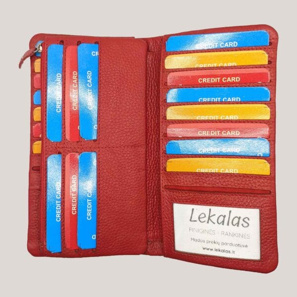 Moteriška odinė piniginė Genuine Leather (3) Moteriška odinė piniginė Genuine Leather (3)