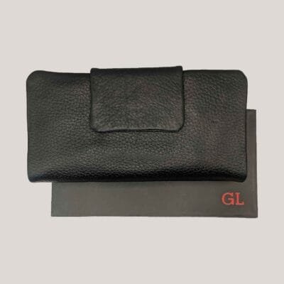 Talpi odinė piniginė GL - juoda