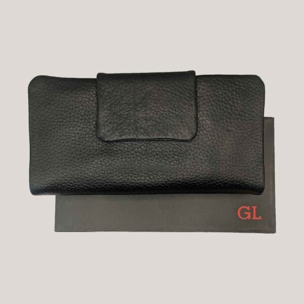 Talpi odinė piniginė GL - juoda