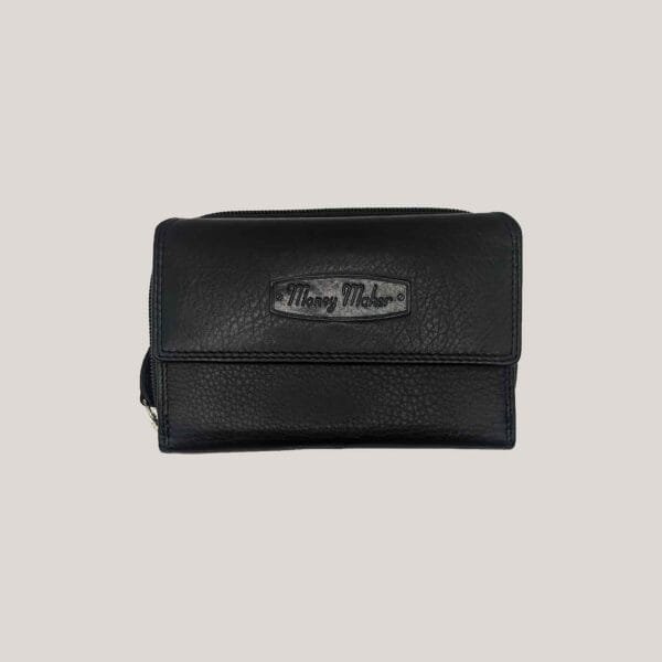 Moteriška odinė piniginė Money Maker juoda