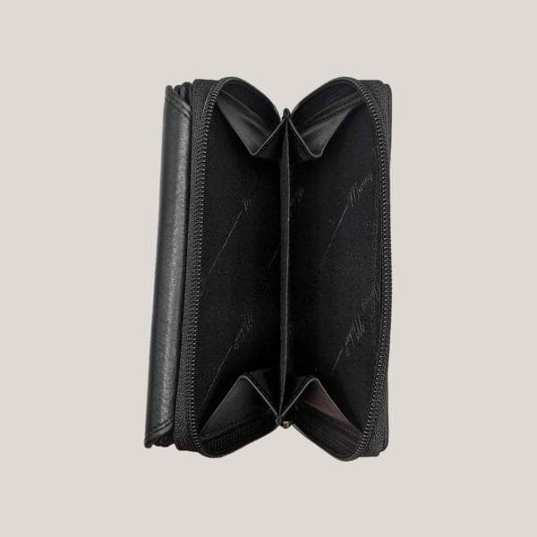 Moteriška odinė piniginė Money Maker juoda (5)