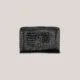 Women's eco leather wallet with magnet black