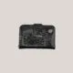 Women's eco leather wallet with magnet black