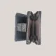 Women's eco leather wallet with magnet black