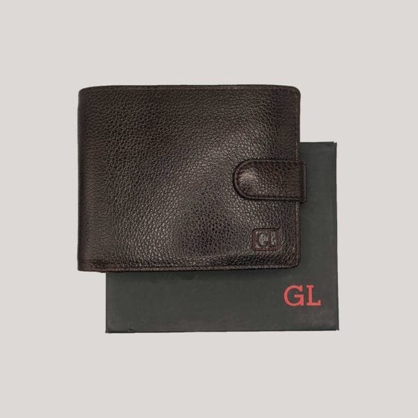 Klasikinė vyriška odinė piniginė GL - ruda