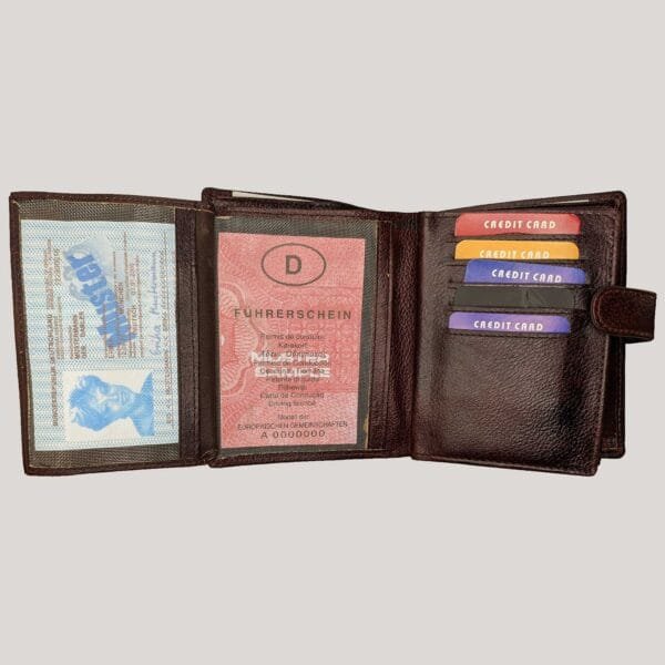 Talpi vyriška odinė piniginė GL - ruda (3)