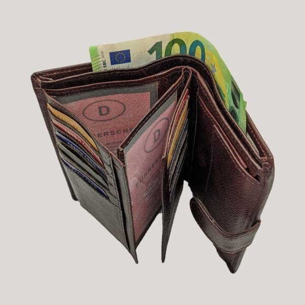 Talpi vyriška odinė piniginė GL - ruda (6)