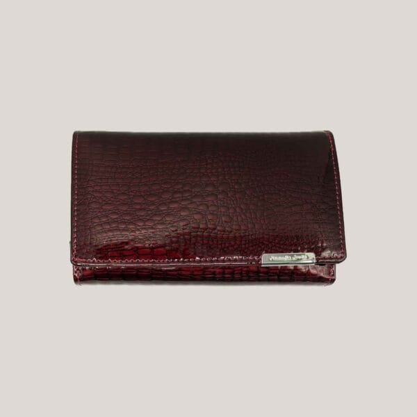 Odinė piniginė moterims Jennifer Jones - bordo