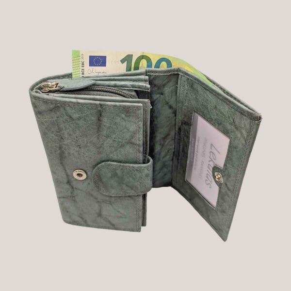 Moteriška odinė piniginė Money Maker - žalsva (5)