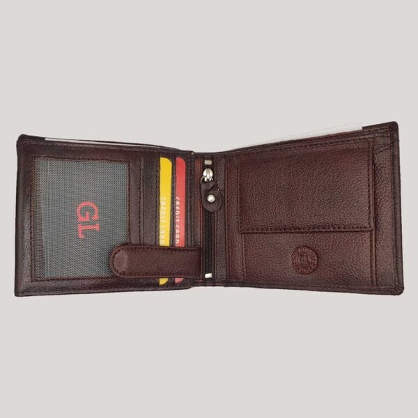 Klasikinė odinė piniginė vyrams GL - ruda (1) Klasikinė odinė piniginė vyrams GL - ruda (1)