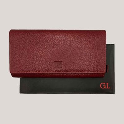 Klasikinė moteriška odinė piniginė GL - bordo Klasikinė moteriška odinė piniginė GL - bordo