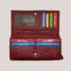 Klasikinė moteriška odinė piniginė GL - bordo (2)