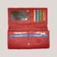 Klasikinė moteriška odinė piniginė GL - raudona (2)