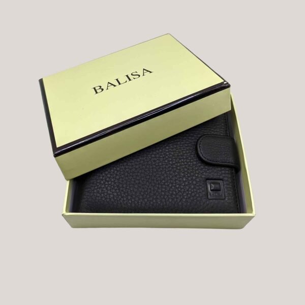 Vyriška odinė piniginė Balisa - juoda (7)