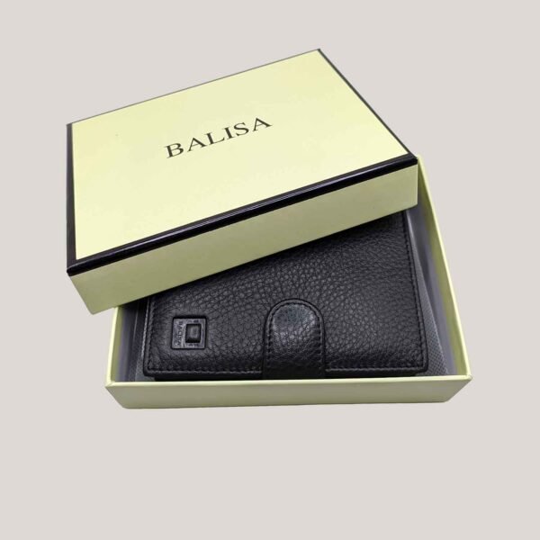 Vyriška odinė piniginė Balisa - juoda (6)
