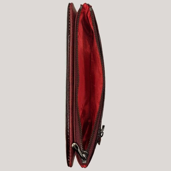 Moteriška odinė piniginė Vermari - bordo (3)