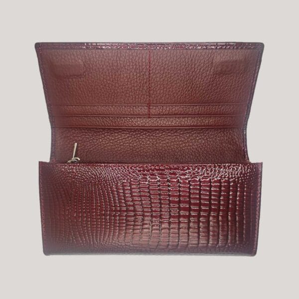 Moteriška odinė piniginė Balisa - bordo (2) Moteriška odinė piniginė Balisa - bordo (2)