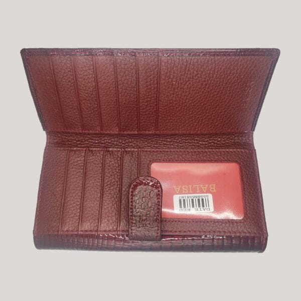 Moteriška odinė piniginė Balisa - bordo (5) Moteriška odinė piniginė Balisa - bordo (5)