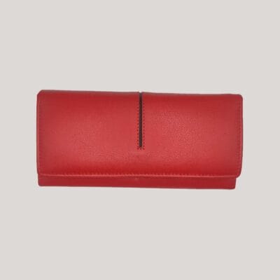Didelė moteriška odinė piniginė GL - raudona Didelė moteriška odinė piniginė GL - raudona