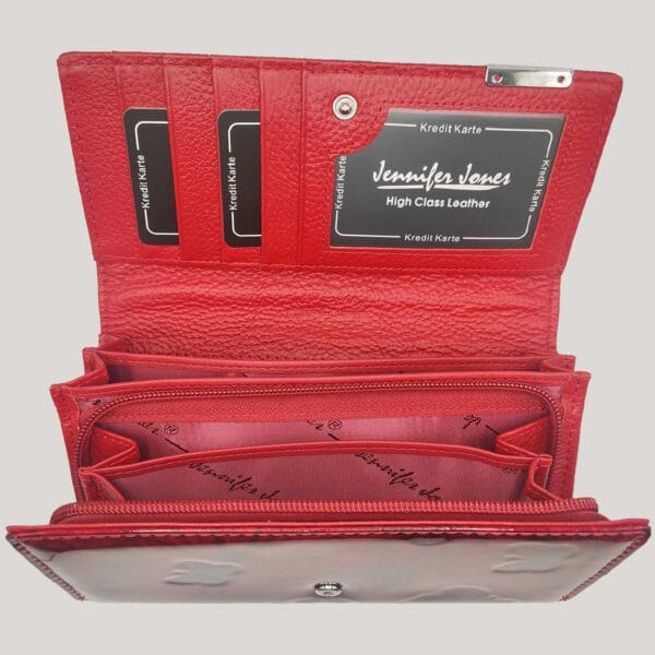 Didelė odinė piniginė Jennifer Jones - raudona (2) Didelė odinė piniginė Jennifer Jones - raudona (2)