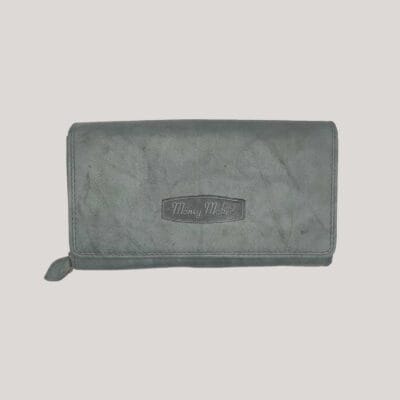 Odinė piniginė moterims Money Maker - žalsva Odinė piniginė moterims Money Maker - žalsva