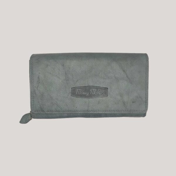 Odinė piniginė moterims Money Maker - žalsva Odinė piniginė moterims Money Maker - žalsva