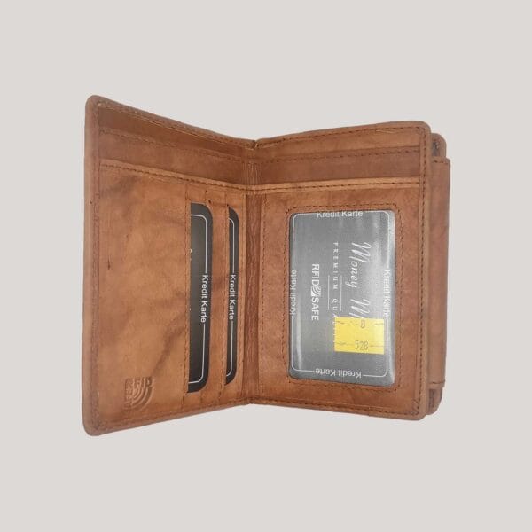 Moteriška odinė piniginė Money Maker - šviesiai ruda (2) Moteriška odinė piniginė Money Maker - šviesiai ruda (2)