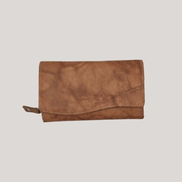 Moteriška odinė piniginė Money Maker - šviesiai ruda Moteriška odinė piniginė Money Maker - šviesiai ruda