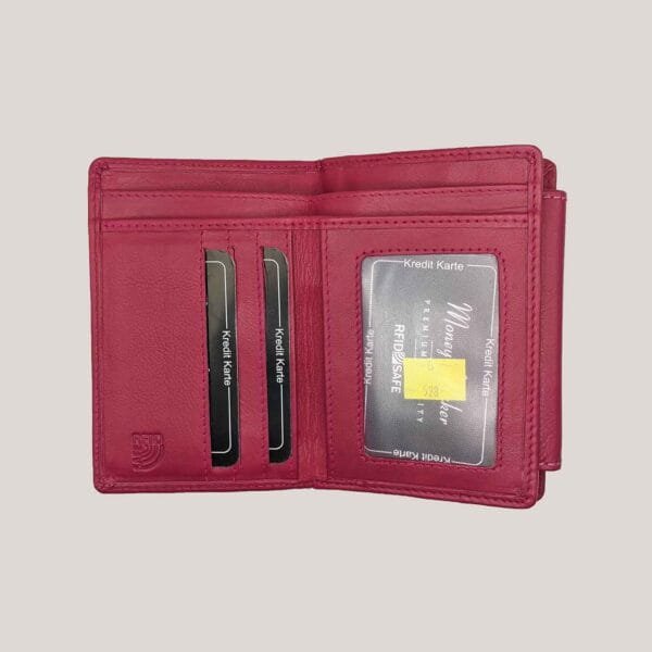 Moteriška odinė piniginė Money Maker - rožinė (2)