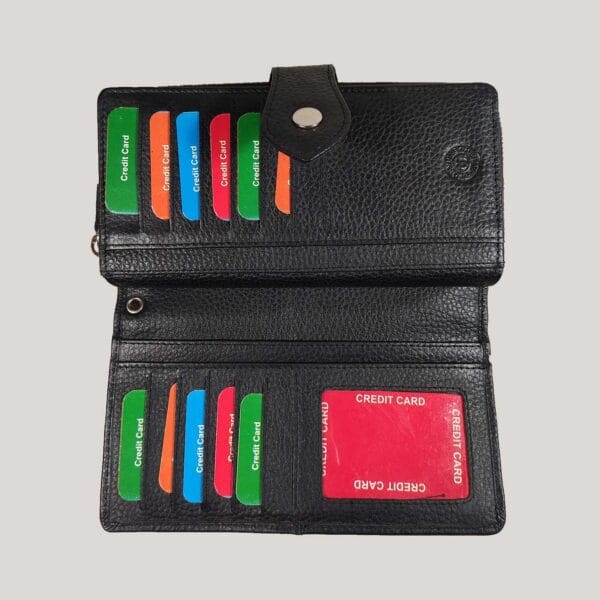 Odinė piniginė-delninė GL - juoda (2) Odinė piniginė-delninė GL - juoda (2)